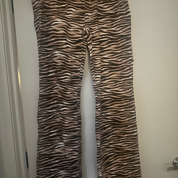 Monki Wild Stripe Trousers - Picture 3 of 5